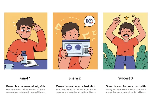 Comic strip showing a brand's customer success journey