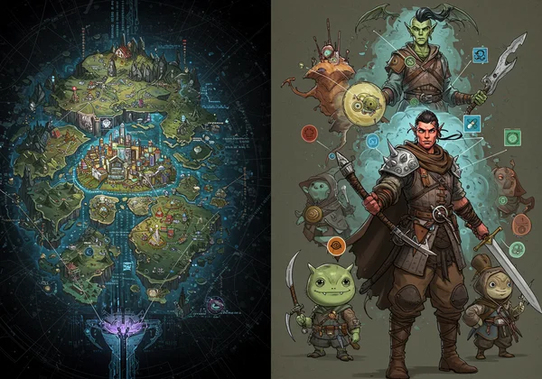 AI assists in character design and comic world-building.