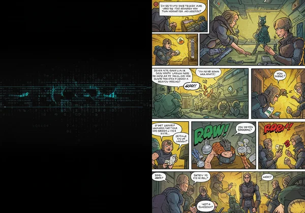 AI comic generator transforming text into comic panels