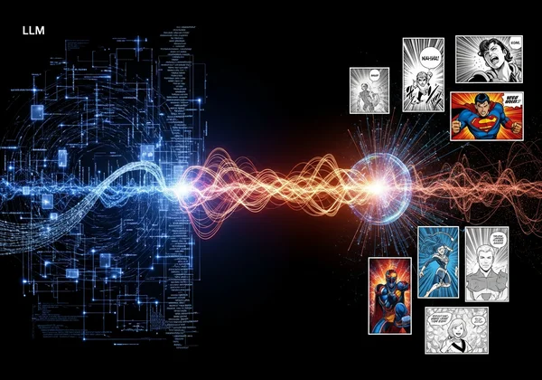 LLM and image diffusion models creating comic art