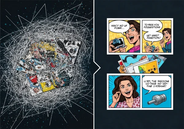 AI comic generation issues transforming into polished art