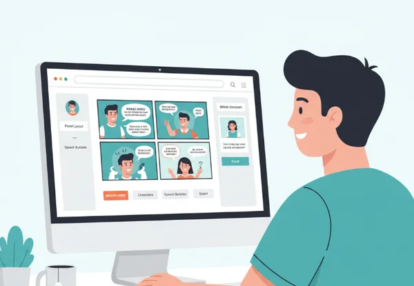 Creating a brand-consistent comic strip