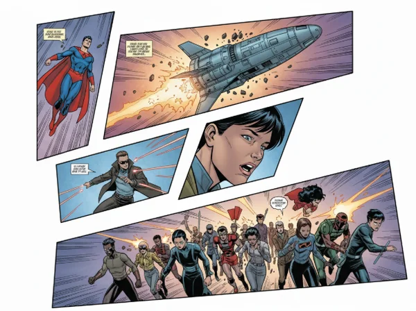 Example of a dynamic comic panel layout